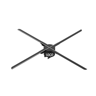 LED 3D Holographic Fan Display with Rotating Air Imaging Technology