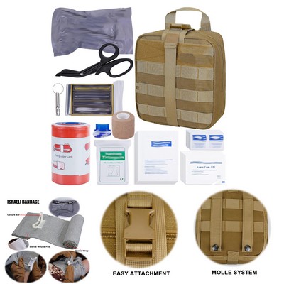 Travel Camping 39 Pieces Tactical Emergency First Aid Survival Kits Trauma Bag Outdoor Gear