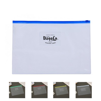 A4 Poly Zip Bag