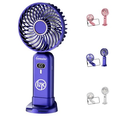 Mini Digital Handheld Folding Spray Fan