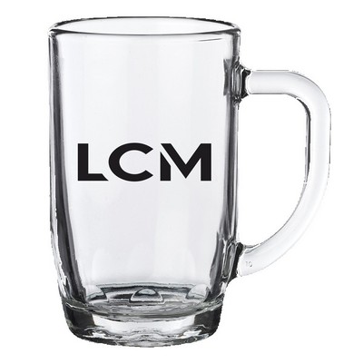 14oz Sturdy Belgian Dimpled Glass Beer Mug