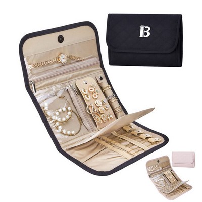 Foldable Jewelry Bag w/ Storage Roll