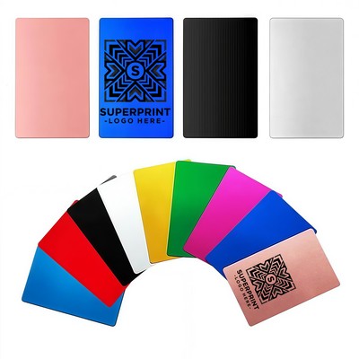 Laser Engraving Metal Aluminum Business Card