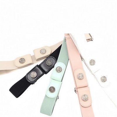 Women's Stretch Elastic Belt Invisible Seamless Versatile Decorative for Jeans Students