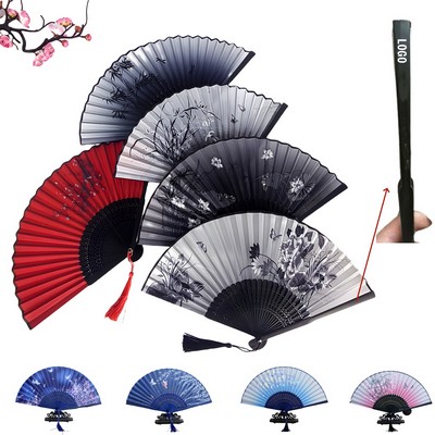 Handheld Silk Folding Fan