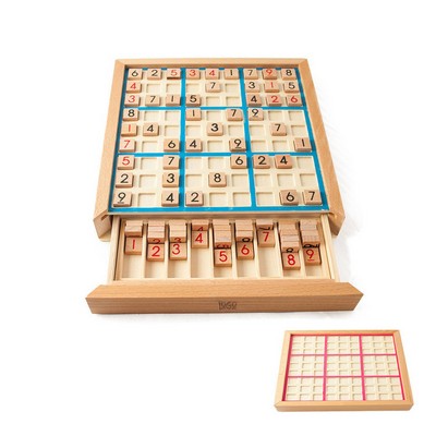 Wooden Brain Teaser Sudoku Puzzle Game