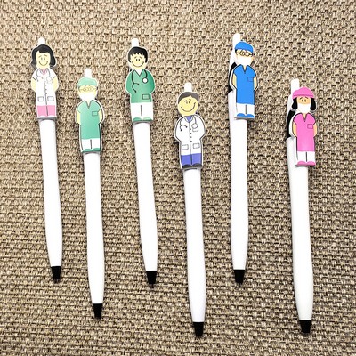 Doctor And Nurse Cartoon Pen Clip Ballpoint Pen