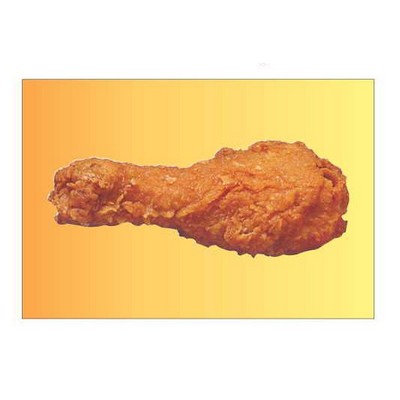 Chicken Leg Rectangle Badge w/ Bar Pin (2"x3")