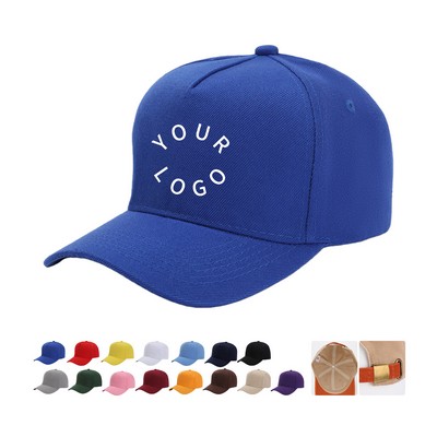 Pure Cotton Sport Baseball Cap Six Panel Construction Adjustable Fit