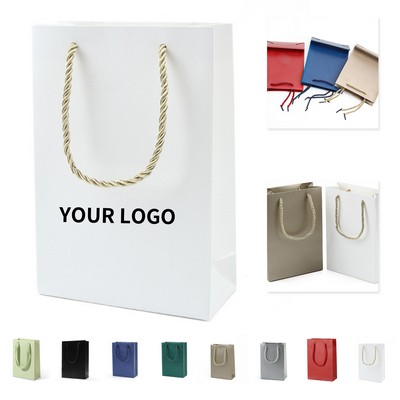 High Quality Special Paper Jewelry Gift Bag With Threaded String
