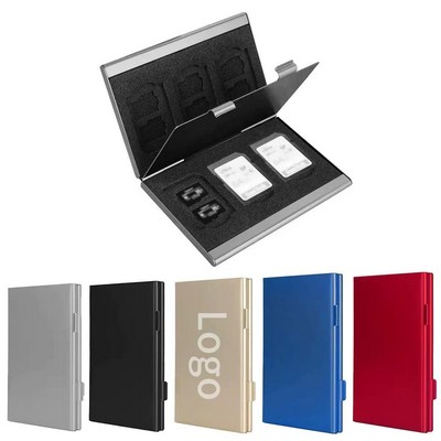 Aluminum Alloy SD TF Card Storage Case