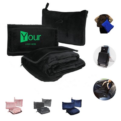 Soft Travel Blanket Pillow