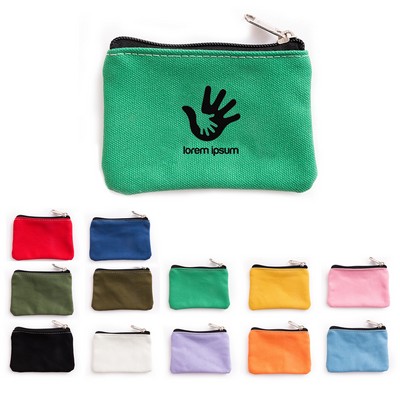 Canvas Zipper Bags Makeup Organizer Storage Pouch Coin Purse