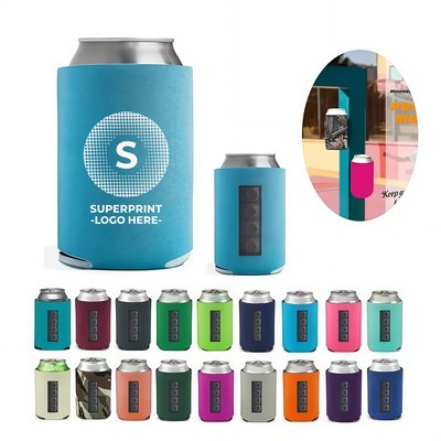 Neoprene 12 oz Can Cooler with Magnetic Side