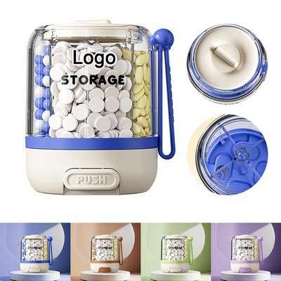 Large Anti-Mixing Wide Opening Supplement Pill Bottle Organizer