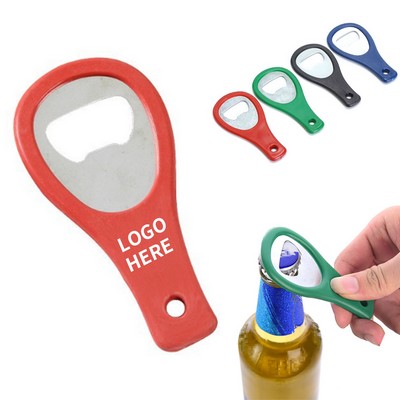 ABS Plastic Tennis Racket Bottle Opener Keyring