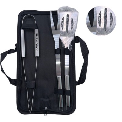 Custom 3-Piece BBQ Tool Set