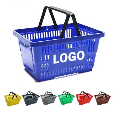 Stackable Shopping Basket with Black Handles