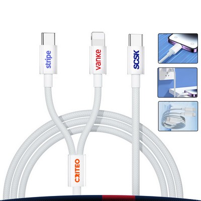 Flowshift 2-in-1 Fast Charging Cable - 78.74" L