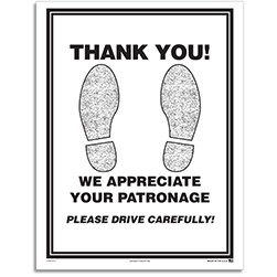 CAATS® - Footprint Paper Floor Mats - 1000 per box