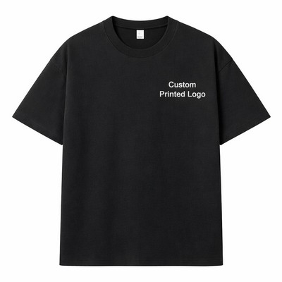 Customizable Printed Logo T-shirts 180GSM 100% Cotton
