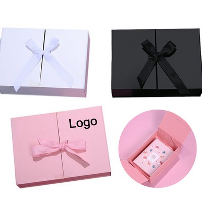 Double Open Cosmetic Fancy Wedding Present Luxury Double Door Flip Magnetic Gift Boxes