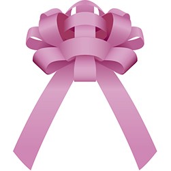 Pink 30" Shiny Vinyl Car Bow