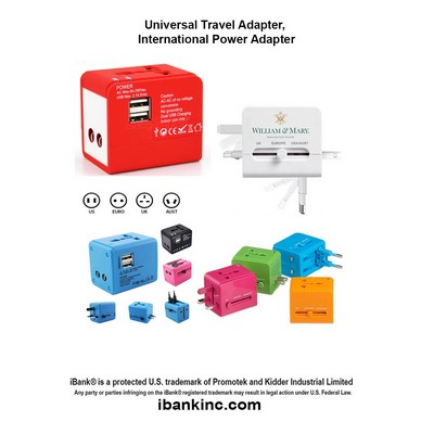iBank ® World Travel Adapter for 150 countries