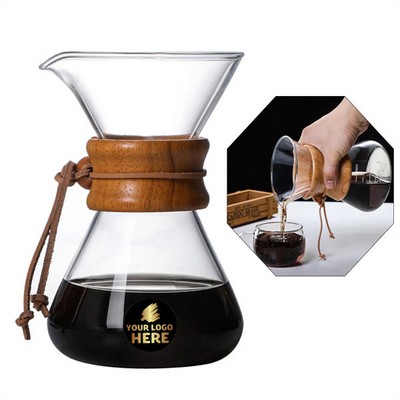 Artisan Crystal Pour-Over Coffee Brewer