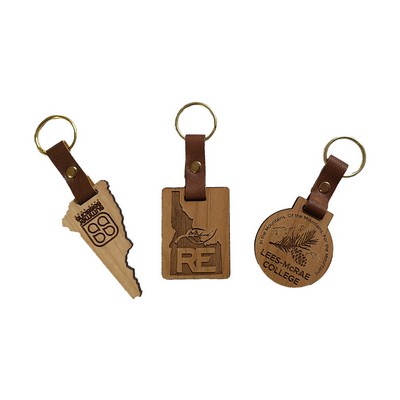 Hardwood Keychains