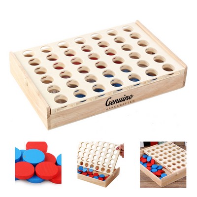 Connect 4 Wooden Board