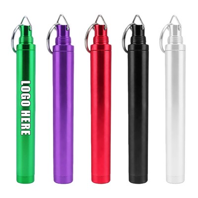 Metal Aluminum Tube Keychain