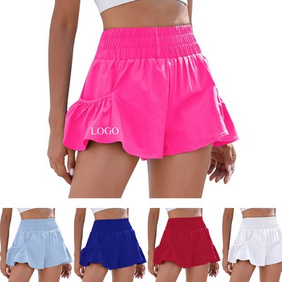 Elastic High Waist Quick Dry Workout Shorts