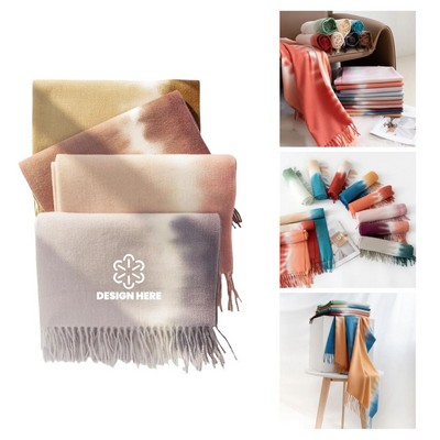 Gradient Winter Shawl Scarf