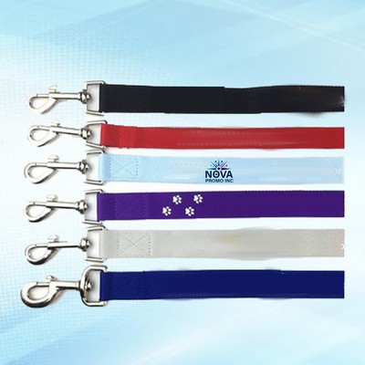 1-Inch Wide by 72-Inch Long Polyester Durable Dog Leash with Metal Carabiner for Strength