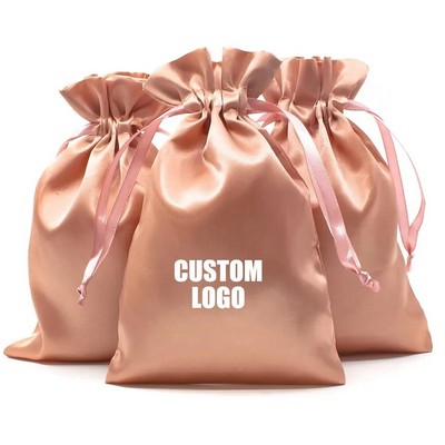 Drawstring Satin Pouch