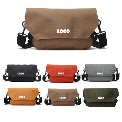 Portable Solid Color Small Crossbody Bag
