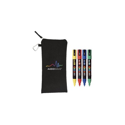 POSCA 4 Piece Standard Marker Set with Bag