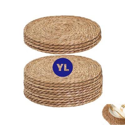 Seagrass Mat Round Placemats Insulated Woven Coaster