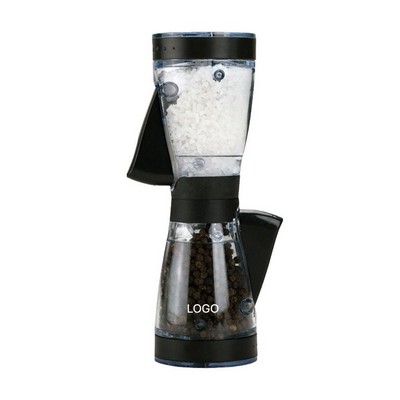 One-Handed Operation Dual-Ended Pepper Grinder Innovative 2-in-1 Manual Spice Mill Hand-Pressed