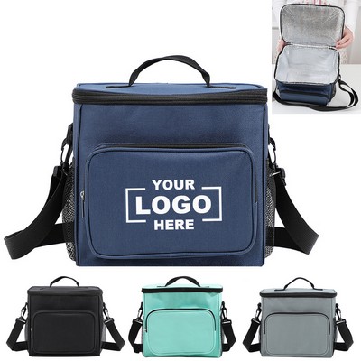 Reusable Lunch Box Insulated Lunch Bag W/ Adjustable Shoulder Strap