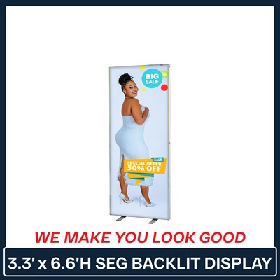 3.3'W x 6.6'H SEG Backlit Display