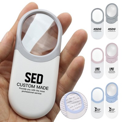 10X Portable Magnifying Glass With Pull-Out LED Light