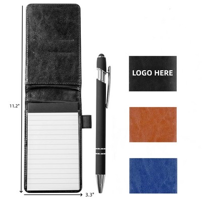 Pocket-Sized Pen and Notepad Set