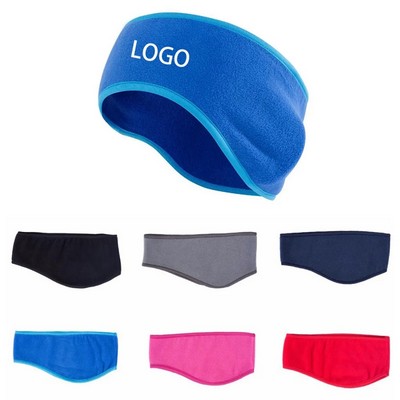 Embroidered Fleece Headband