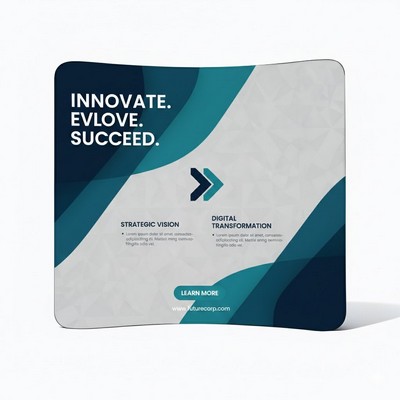 Curved Tension Fabric Pop-Up Display