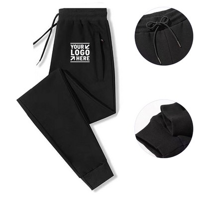 Men's Cotton Ankle-Tied Casual Trousers