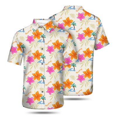 Women's Dye Sublimated Stretch Poly Hawaiian Shirt