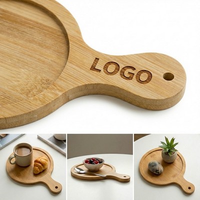 Solid Wood Cutting Board Round Pizza Pan