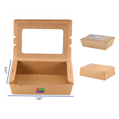 Disposable Kraft Food Boxes with Window